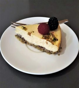 Witte chocolade cheesecake